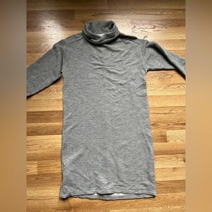 Loft. XSP. Gray cowl neck dress.